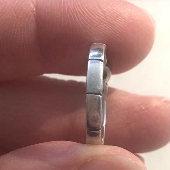 Silpada vintage Sterling Silver Cubic Zirconia Trio Ring - size 6 - Picture 4 of 5